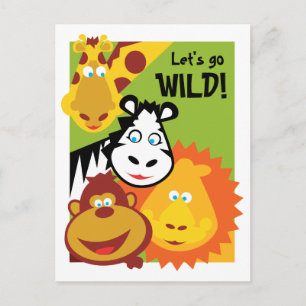 Wild Thing - Cartão - Convite de Aniversário