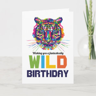 Wild Tiger, Cartão de Saudação de Aniversário