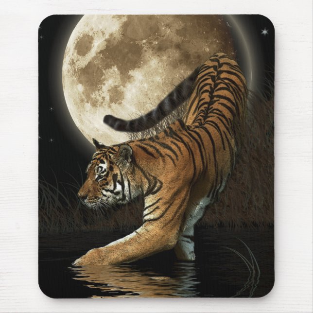 WILD TIGER & MOON Mousepad (Frente)