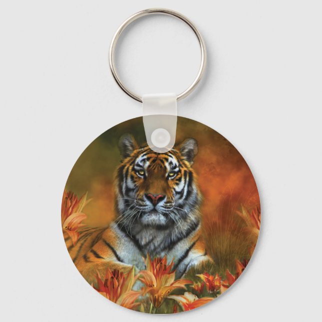 Wild Tigers Art Chaveiro (Frente)