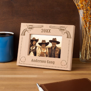 Wild West Seis Gun Barbed Wire Novelty 6x4