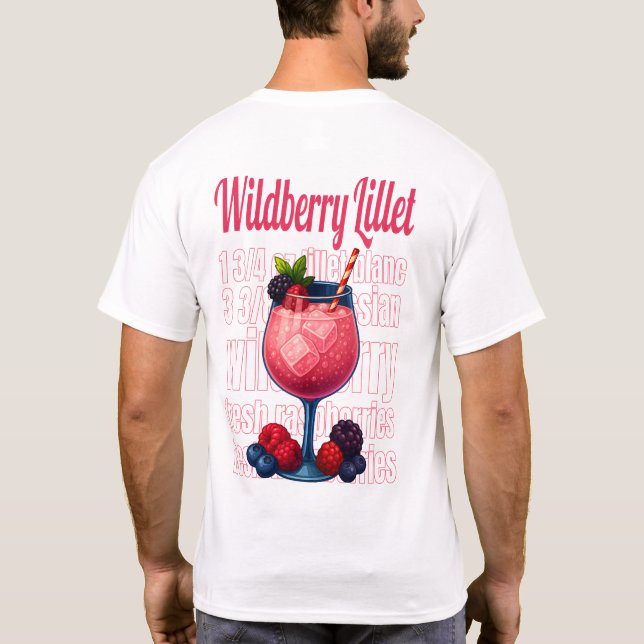Wildberry Lillet T-Shirt – Elegant Fruit Cocktail (Verso)