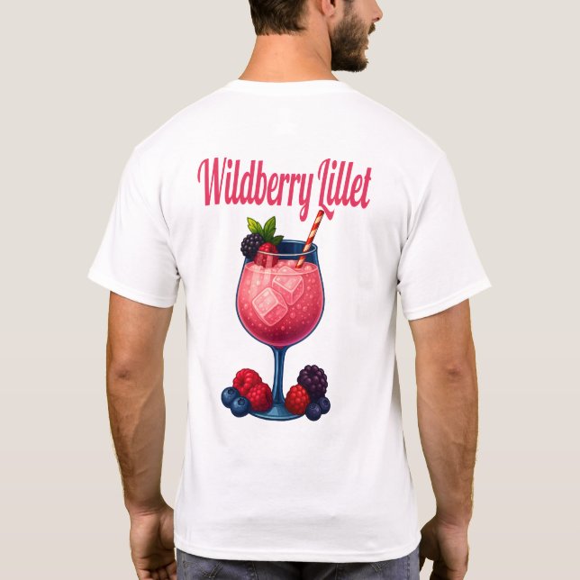 Wildberry Lillet T-Shirt – Elegant Fruit Cocktail (Verso)