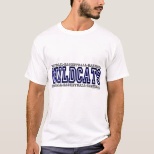 Wildcats 3d: Futebol, Basquete, Camisa de Baseball