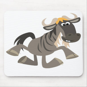 Wildebeest bonito Mousepad da dança de torneira
