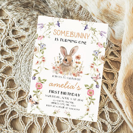 Wildflower Algum Convite Para primeiro aniversario