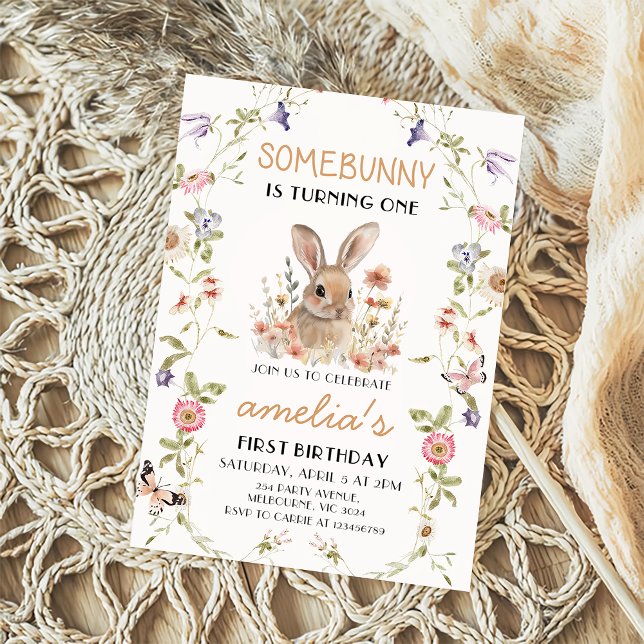 Wildflower Algum Convite Para primeiro aniversario (Criador carregado)