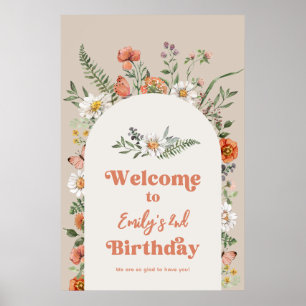 Wildflower Birthday Poster