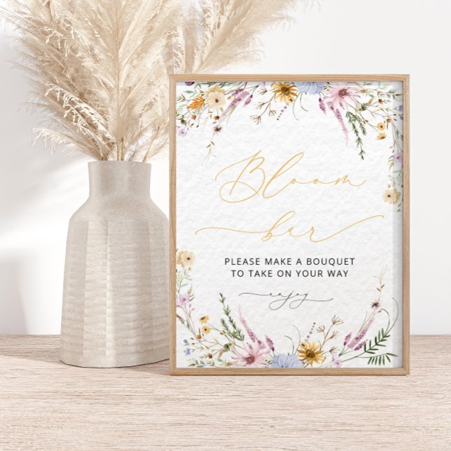 Wildflower Bloom | Poster do Bar da ventoinha (Criador carregado)