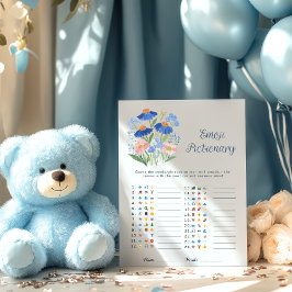 Wildflower Emoji Guess Baby in Bloom Shower Game