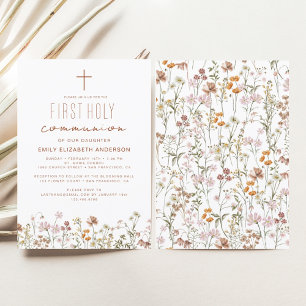 Wildflower First Sagrada Comunhão em Bloom