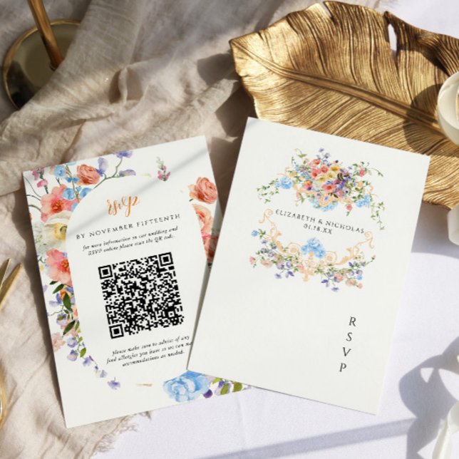 Wildflower Meadow | RSVP de Crest de Casamento Flo (Criador carregado)
