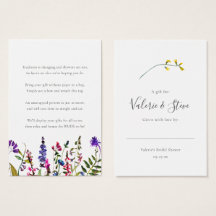 Wildflower No Wrap Chá display etiqueta de present