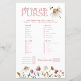 Wildflower O que há no seu jogo de Chá de fraldas