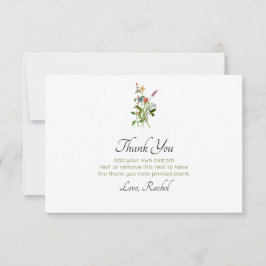 Wildflower Obrigado Cartões