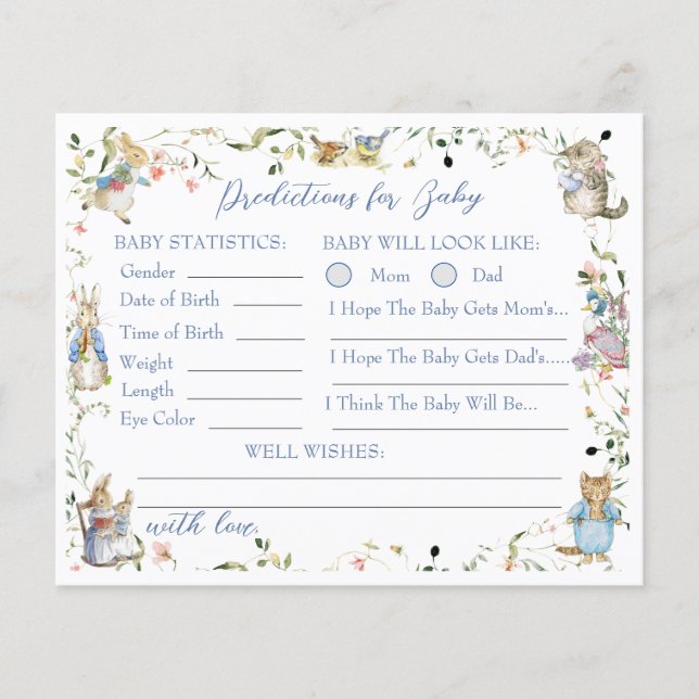 Wildflower Peter the Rabbit Baby Predictions (Frente)