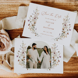 Wildflower Save The Date Boho Wedding Anúncio