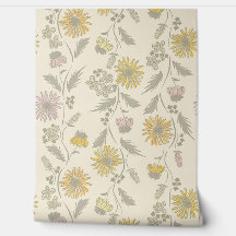 Wildflower Stripes - Blush And Gray Green