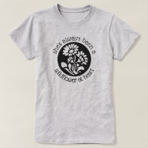 "Wildflower t-shirt gráfico no coração"