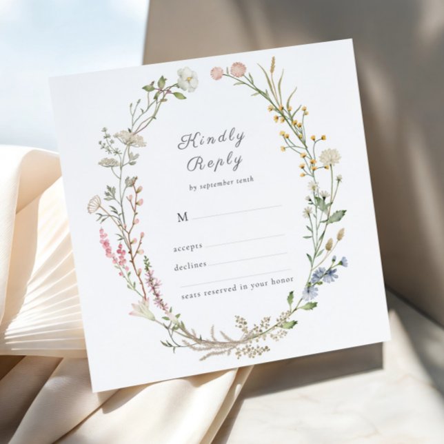 Wildflower Wedding Greenery gentilmente Responde (Criador carregado)
