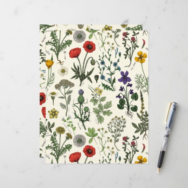 Wildflowers collage (Frente/Verso In Situ)