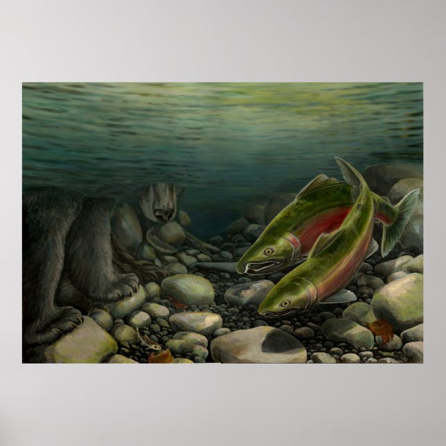 Wildlife Painting Poster (Frente)