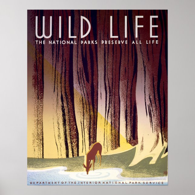 Wildlife WPA Poster (Veado) (Frente)