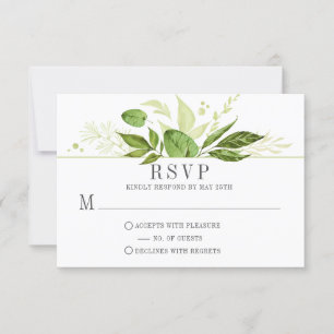 Wildwood Botanicals Greenery Frame RSVP