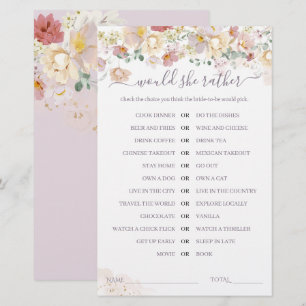 Wilflower Purple Bridal Ela faria um jogo de Prefe