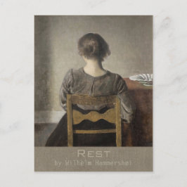 Wilhelm Hammershøi Rest CC0692 Cartão postal