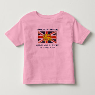 William and Kate Royal Wedding Toddler T-Shirt
