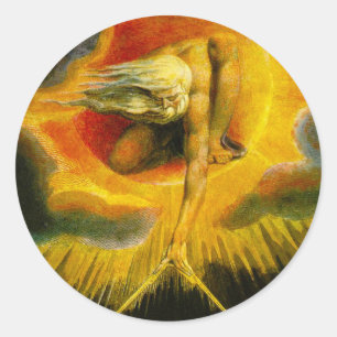 William Blake antigo de etiquetas dos dias
