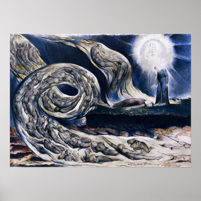 William Blake O Poster De Whirlwind (Frente)