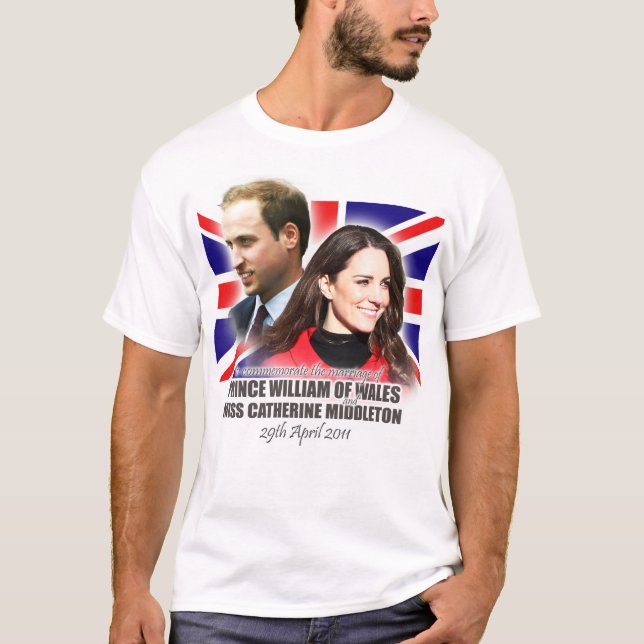 William & Kate Royal Wedding T-Shirt (Frente)