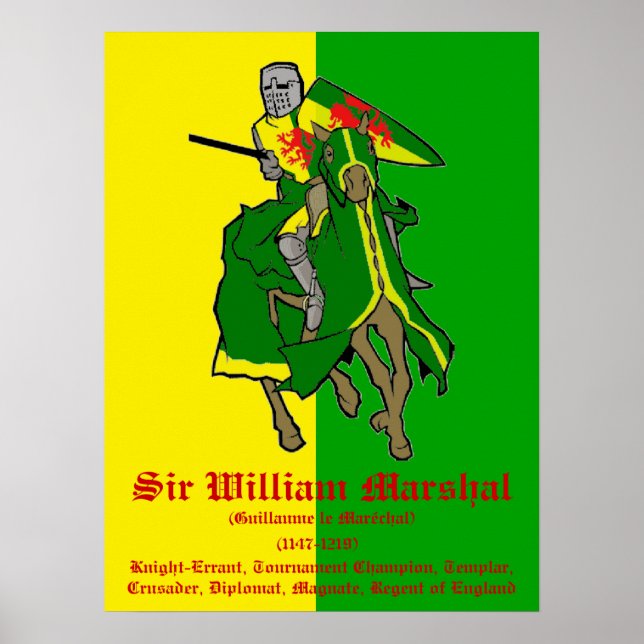 William Marshal Tournament Champion Poster (Frente)