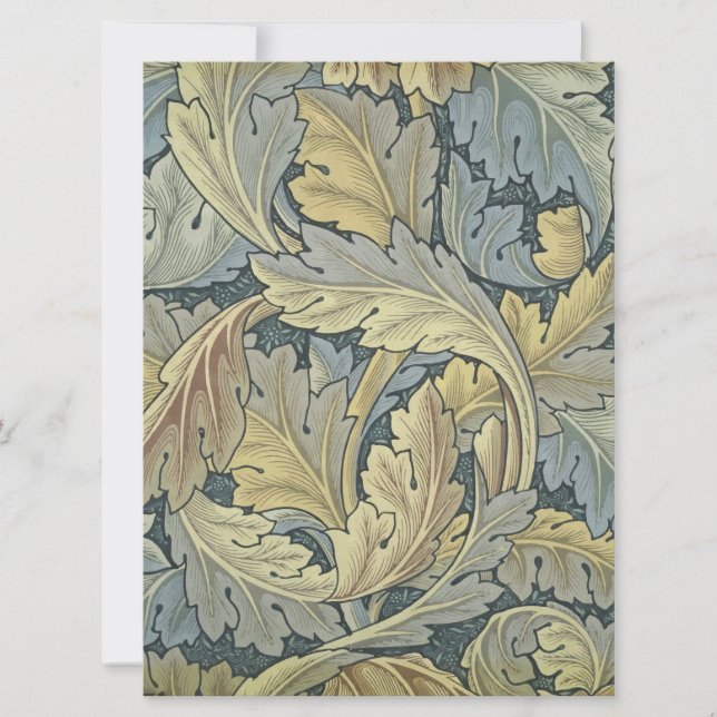 William Morris Acanthus Deixa Arte Floral Nouveau (Frente)