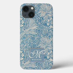 William Morris, Art Nouveau Blue Marigold Monogram