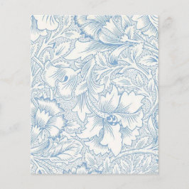 William Morris, Art Nouveau Elegante Blue Acanthus