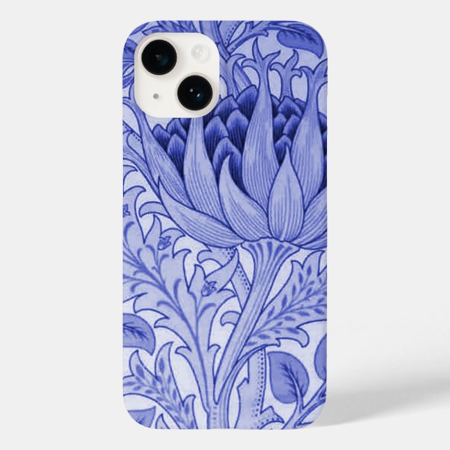 William Morris Artichoke Indigo Blue (Verso)