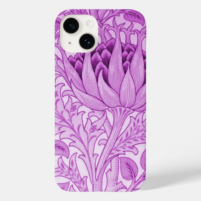 William Morris Artichoke luz Roxo (Verso)