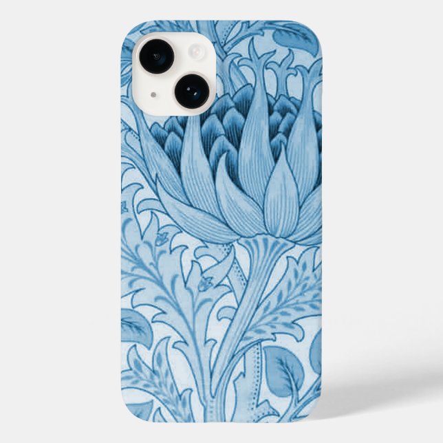William Morris Artichoke Sky Blue (Verso)