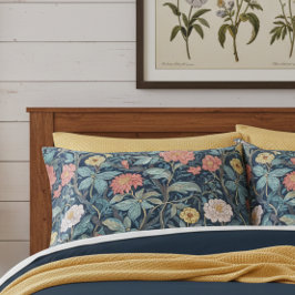 William Morris Blue Teal Arts & Crafts Floral