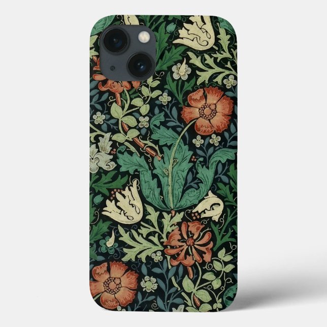 William Morris Compton Floral Art Nouveau Pattern (Verso)