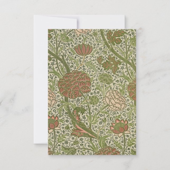 William Morris Cray Flor de Sage Floral Botânico (Frente)