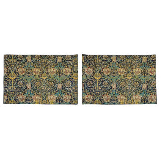 William Morris Floral Padrão Dourado Turquoise Ver