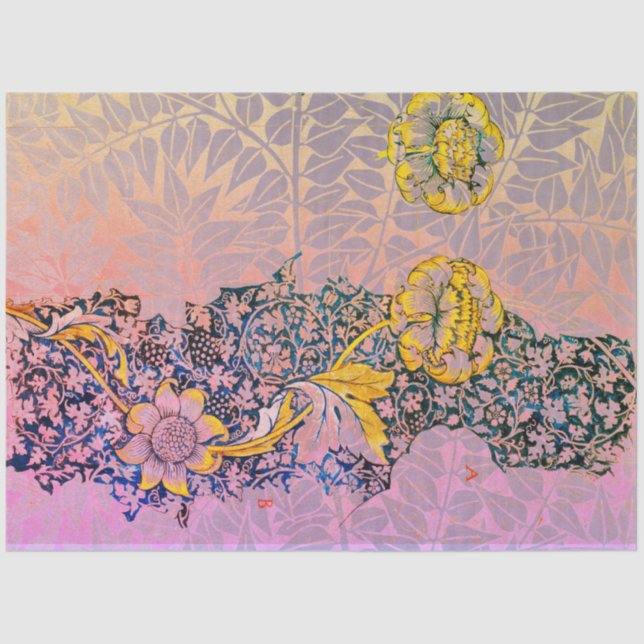 William Morris FLORES E SAI DE Papel Tecido (Frente )