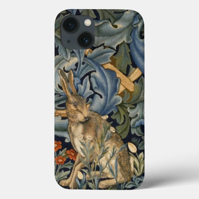 William Morris Forest Rabbit Arte Floral Nouveau (Verso)