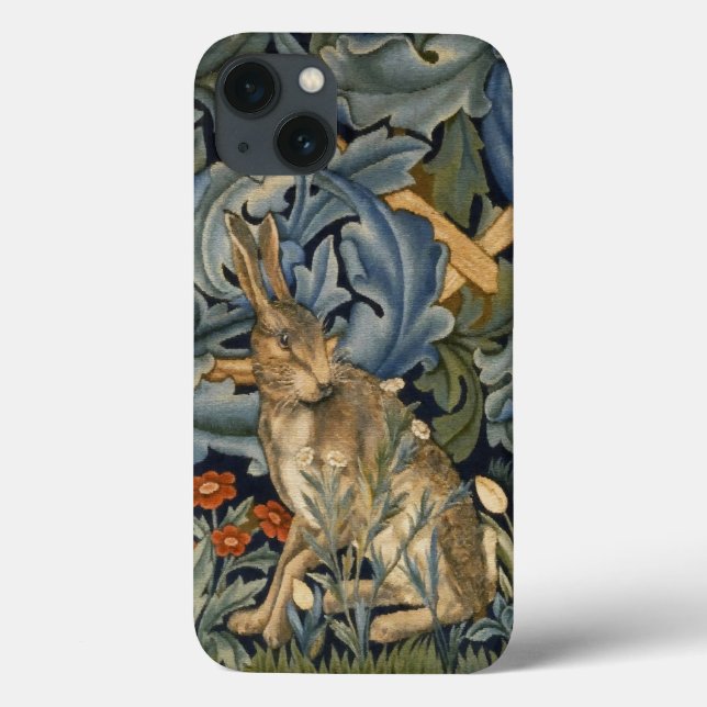 William Morris Forest Rabbit Floral Art Nouveau (Verso)