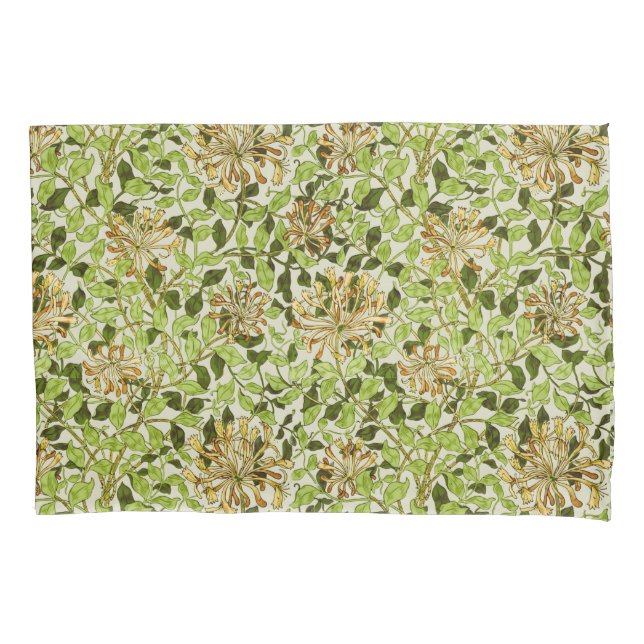 William Morris Honeysuckle Green Flowers (Frente)