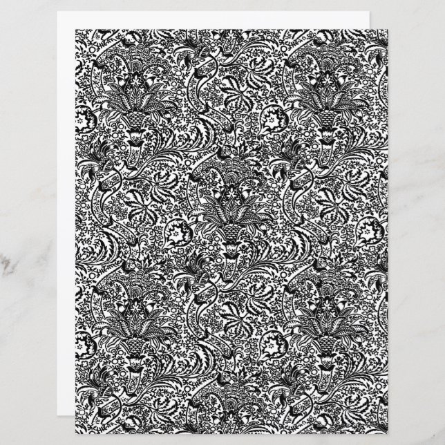 William Morris Indian, Black and White (Frente/Verso)